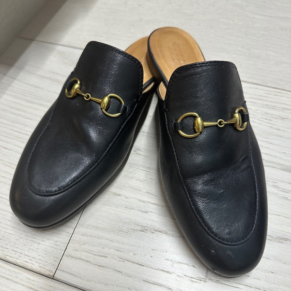 Gucci Princetown slipper Black leather IT 38